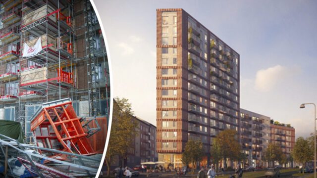 Fem personer miste livet när bygghissen rasade på Andersson Companys projekt i Sundbyberg.