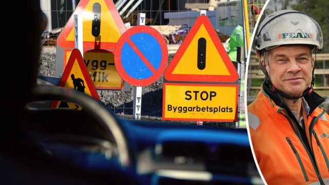 Byggarbetare påkörd – åkte på motorhuven