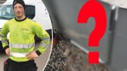 Udda fiberdragning genom dagvattenrör