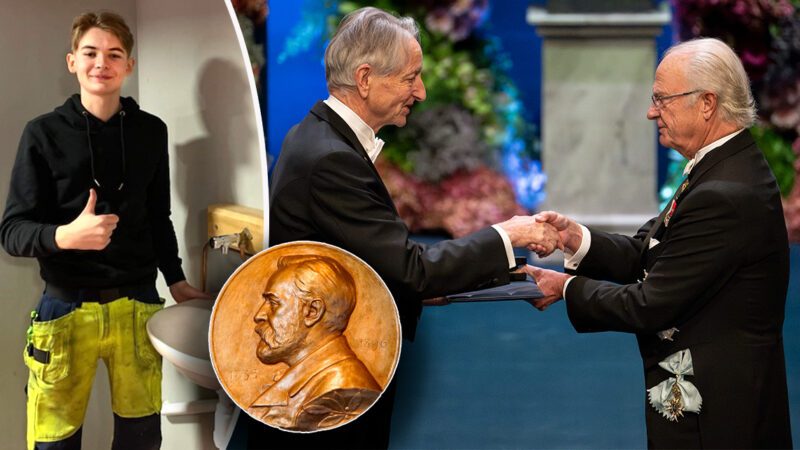 Nobelprisvinnarens rörmokarhyllning